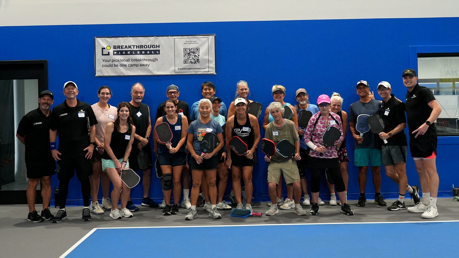 Campers and coaches at the Austin camp, October 23, 2026