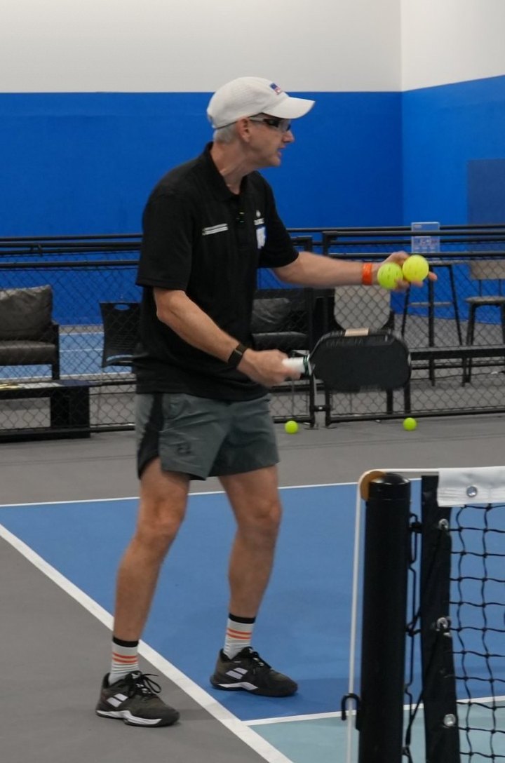 Coach John Sanders running a drill at a Breakthrough camp